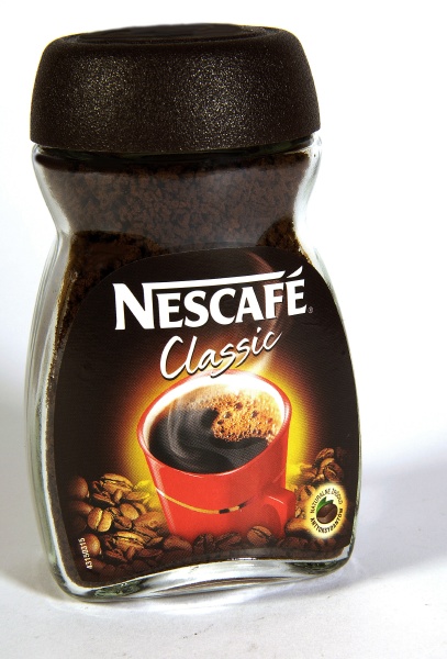 nescafe classic coffee on a white