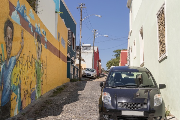 street, with, paintings, bo, kaap, district - 30908378