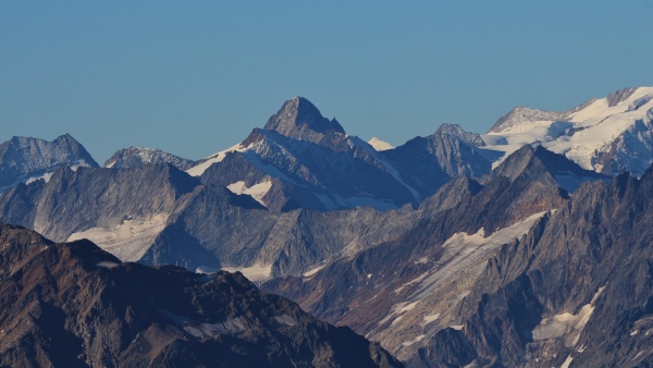 beautiful shaped mountain seen from mount