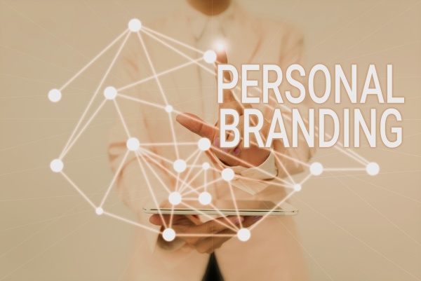 conceptual display personal branding business