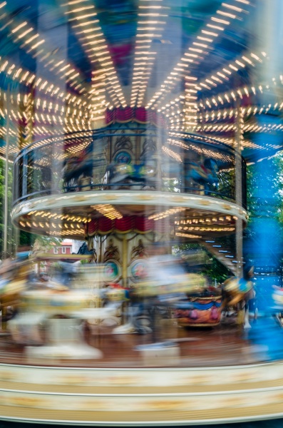 moving carousel colorful background