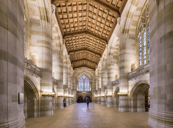 interior of yale university library