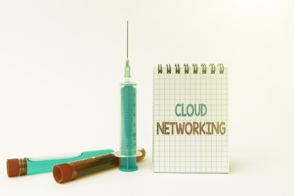 sign displaying cloud networking business