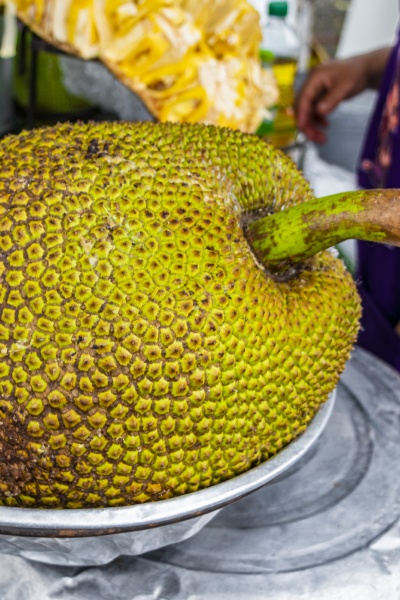 huge jackfruit at street food in