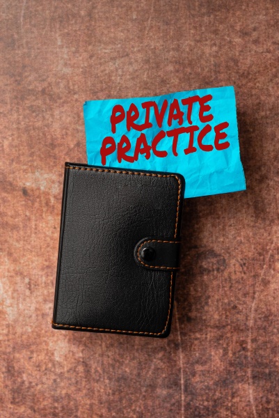 conceptual caption private practice business