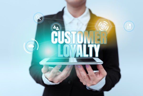 conceptual caption customer loyalty concept