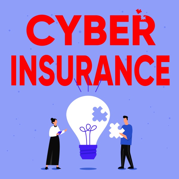 sign displaying cyber insurance concept