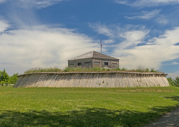 preserved fort on a historic island