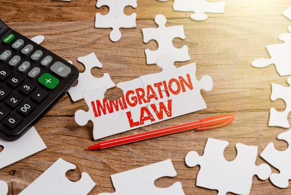 writing displaying text immigration law