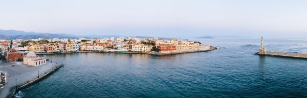 panoramic of the old venetian harbour