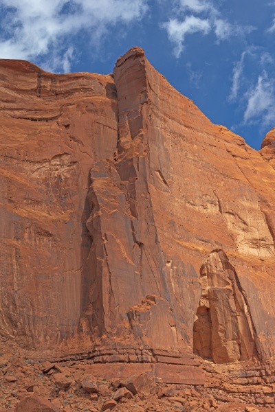 soaring red rock cliffs in the