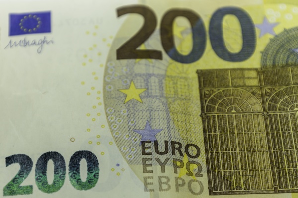 200 euro banknote money fragment