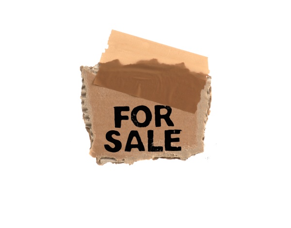 for sale old isolated cardboard