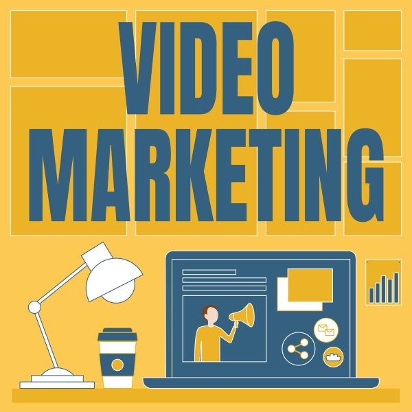 text sign showing video marketing