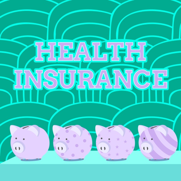 text caption presenting health insurance
