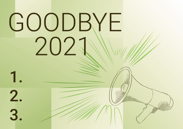 text caption presenting goodbye 2021