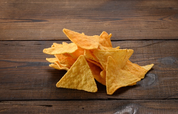 pile of corn tortilla chips or