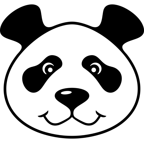 panda bear head
