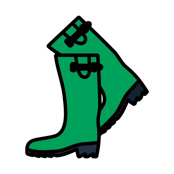 icon of hunter s rubber boots