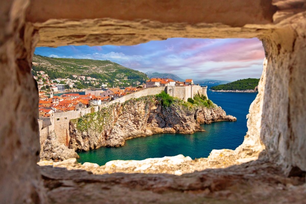 town of dubrovnik and defence walls