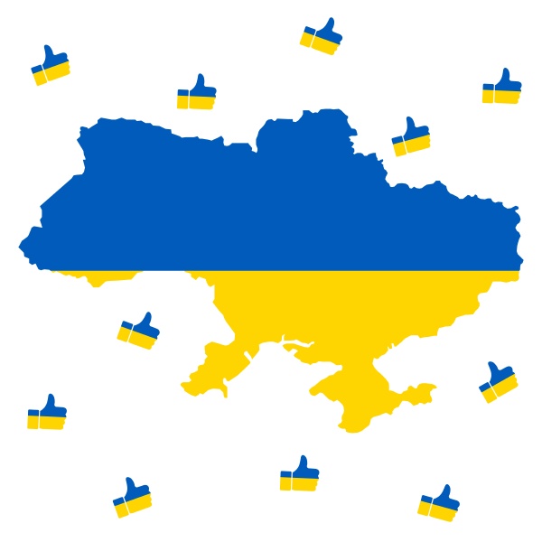 like map of ukraine conceptual