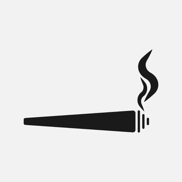 marijuana joint vector icon on white