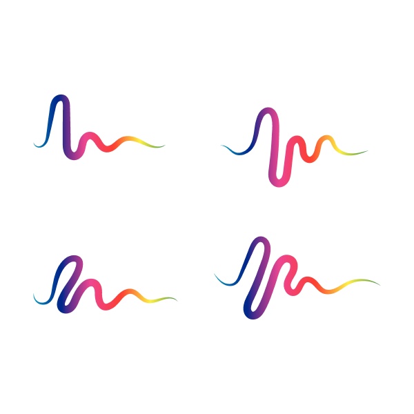 sound waves vector illustration