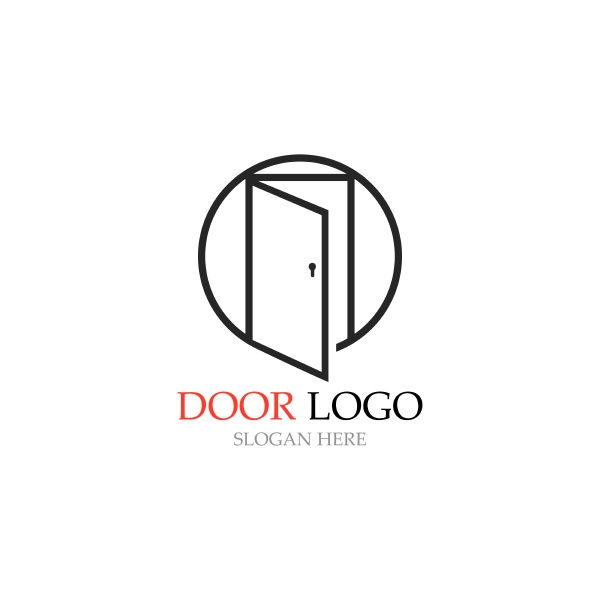 door logo for home and building