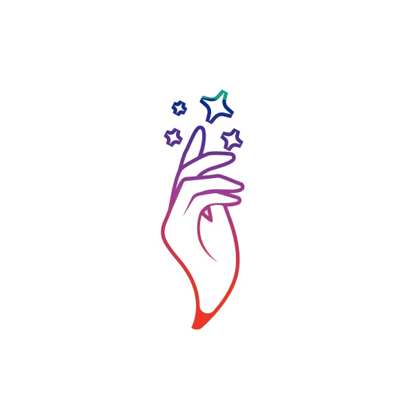 hand care logo and symbol vector