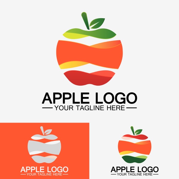 apple logo fruit healthy food