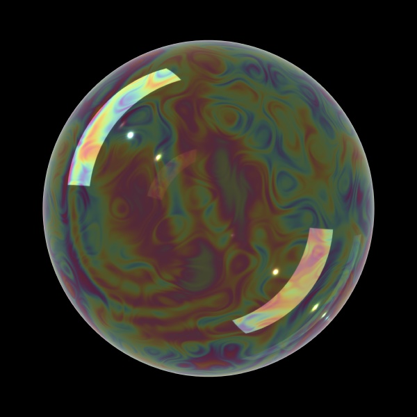 realistic soap bubble