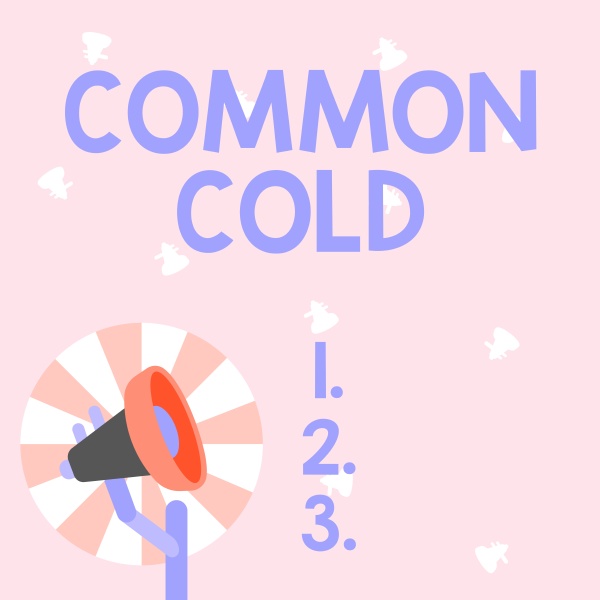 handwriting text common cold word