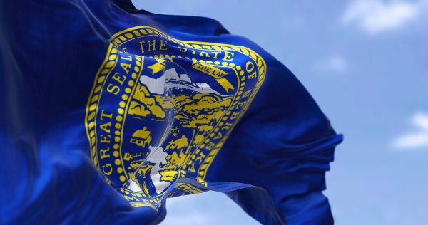 the us state flag of nebraska