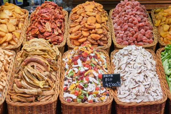 great choice of dried fruits for