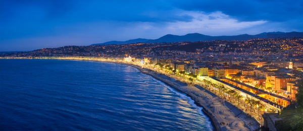 picturesque view of nice france