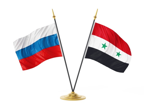 russia and syria desktop flags