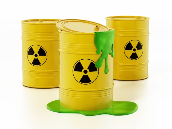 toxic barrels with a leaking green