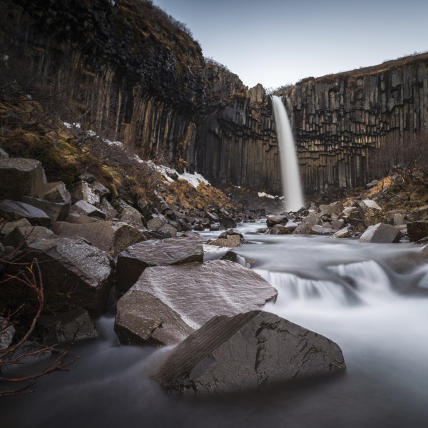 svartifoss waterfall skaftafell national park