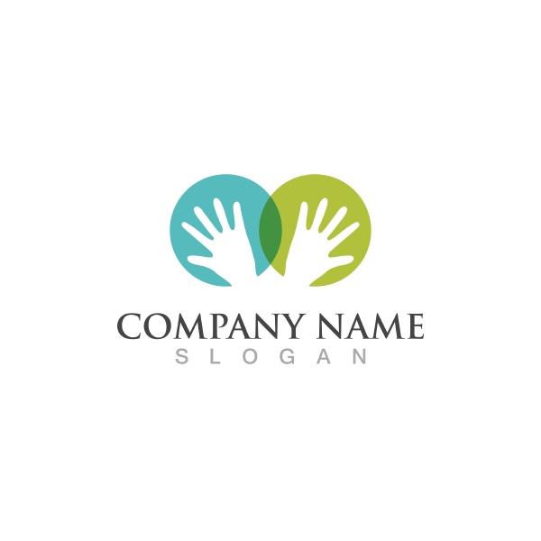 hand care logo and symbols template