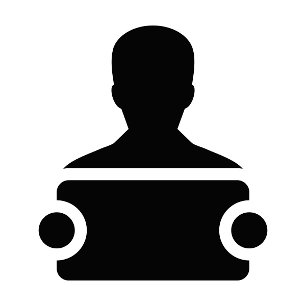 communication icon vector male person profile