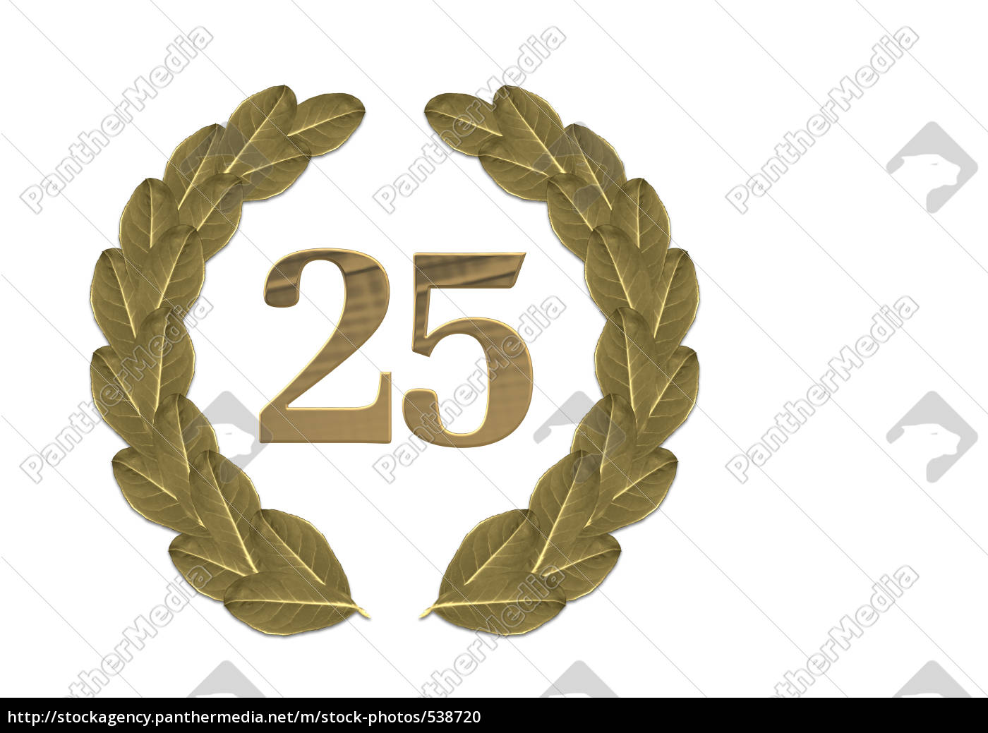 Laurel Wreath 25th Anniversary Royalty Free Photo 5387 Panthermedia Stock Agency