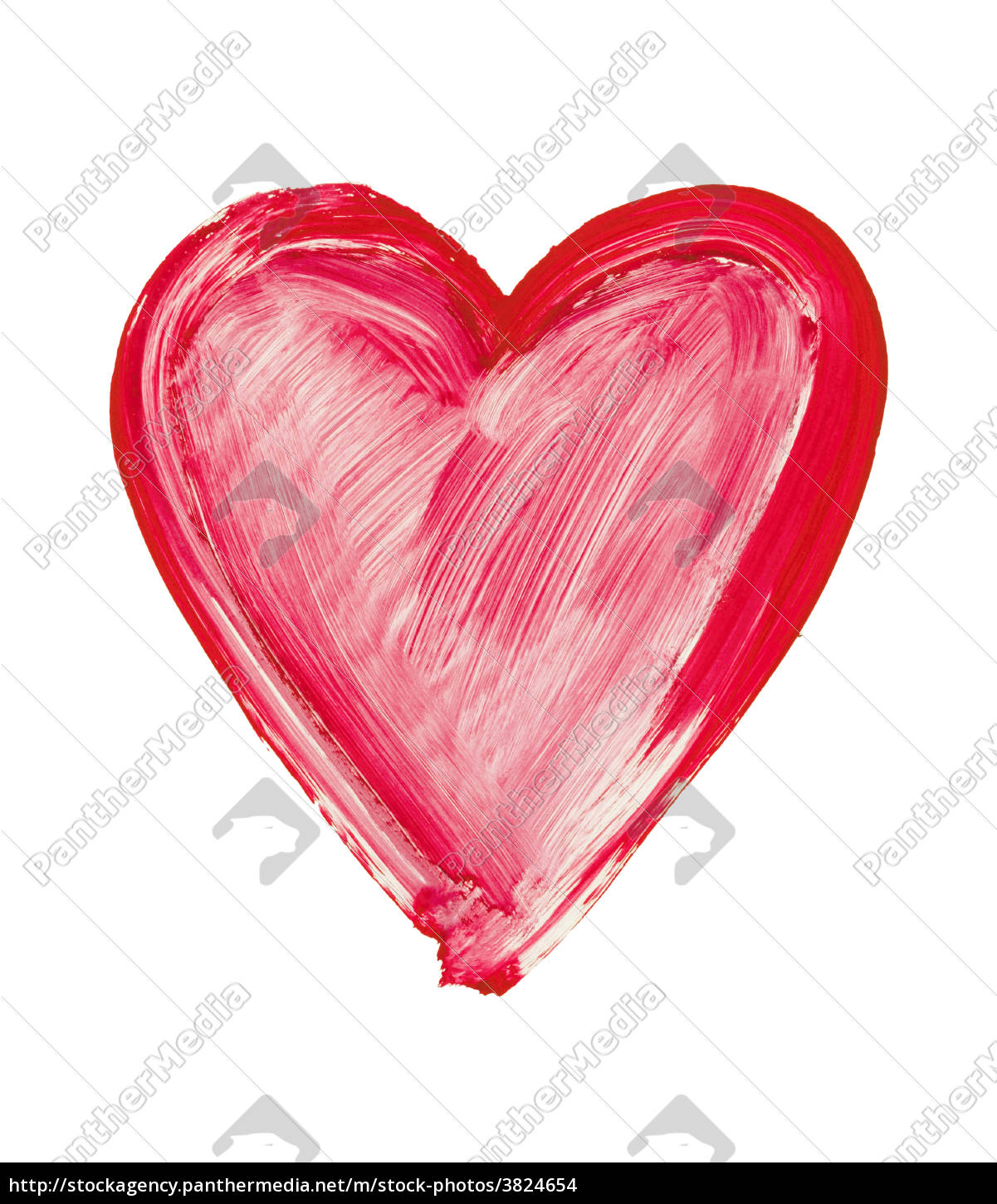 Painted Heart Symbol Of Love Stock Image Panthermedia Stock Agency