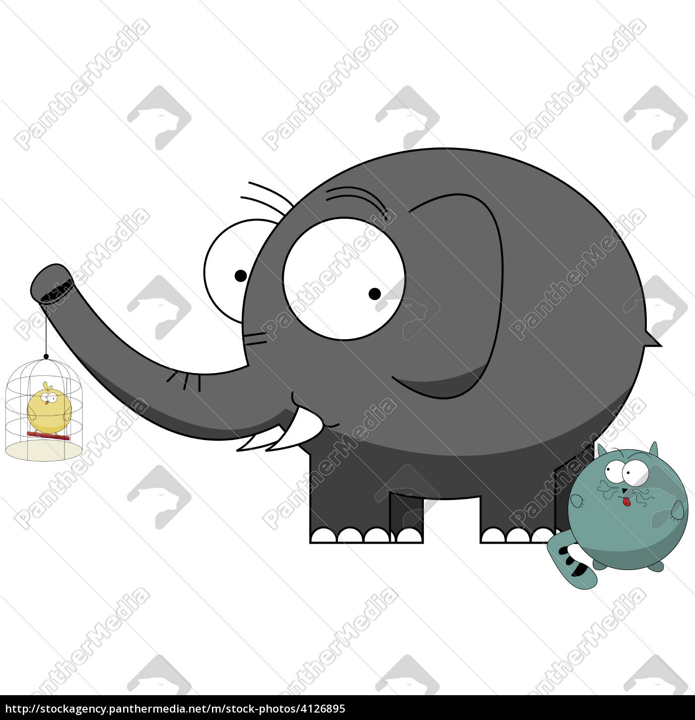 Funny Cartoon Characters Stock Photo 4126895 Panthermedia Stock Agency