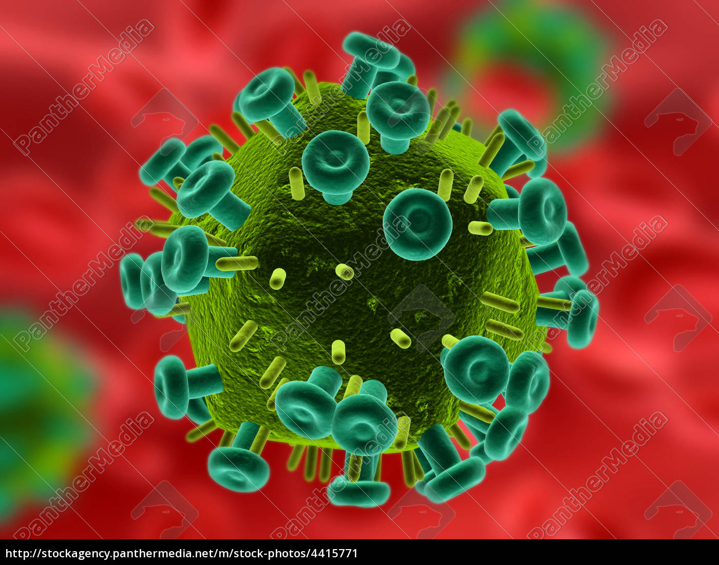 Hi Virus Close Up Stock Photo Panthermedia Stock Agency