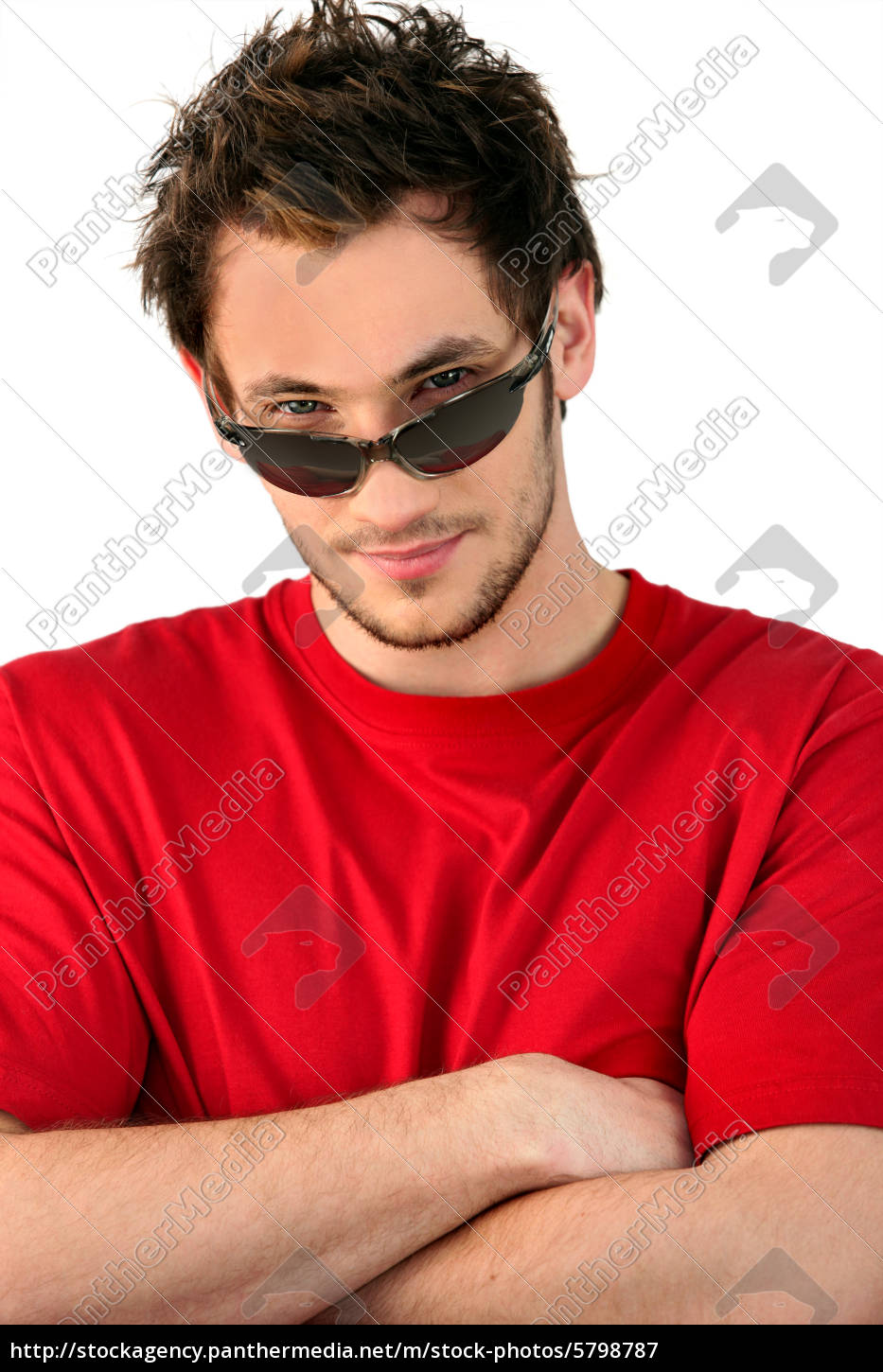 Cool Man Wearing Sunglasses Royalty Free Image Panthermedia Stock Agency