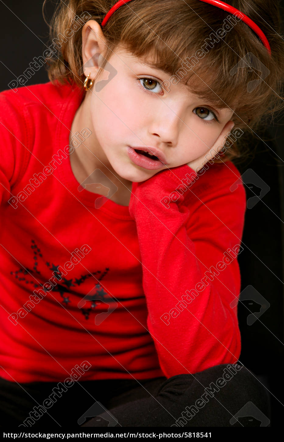 Cute Little Girl Posing Stock Photo Panthermedia Stock Agency