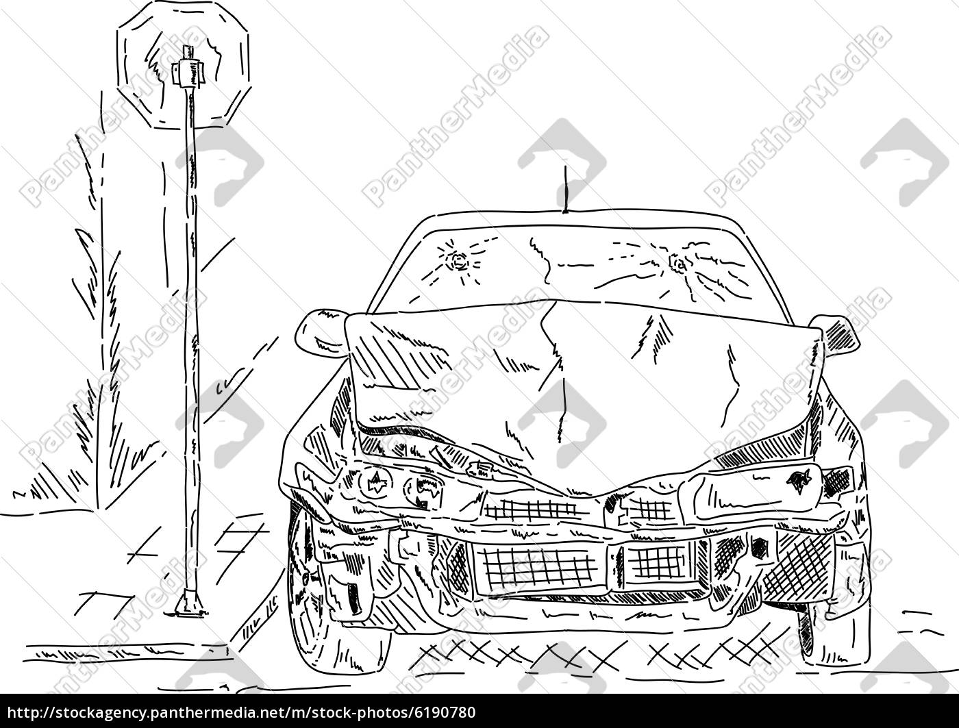 Wrecked car Stock Photos, Royalty Free Wrecked car Images