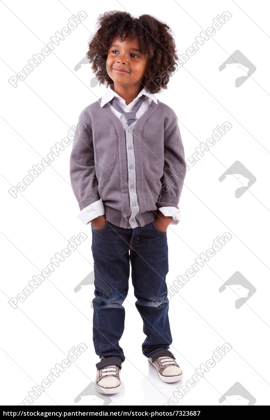 Download Portrait Of A Cute African American Little Boy Royalty Free Image 7323687 Panthermedia Stock Agency