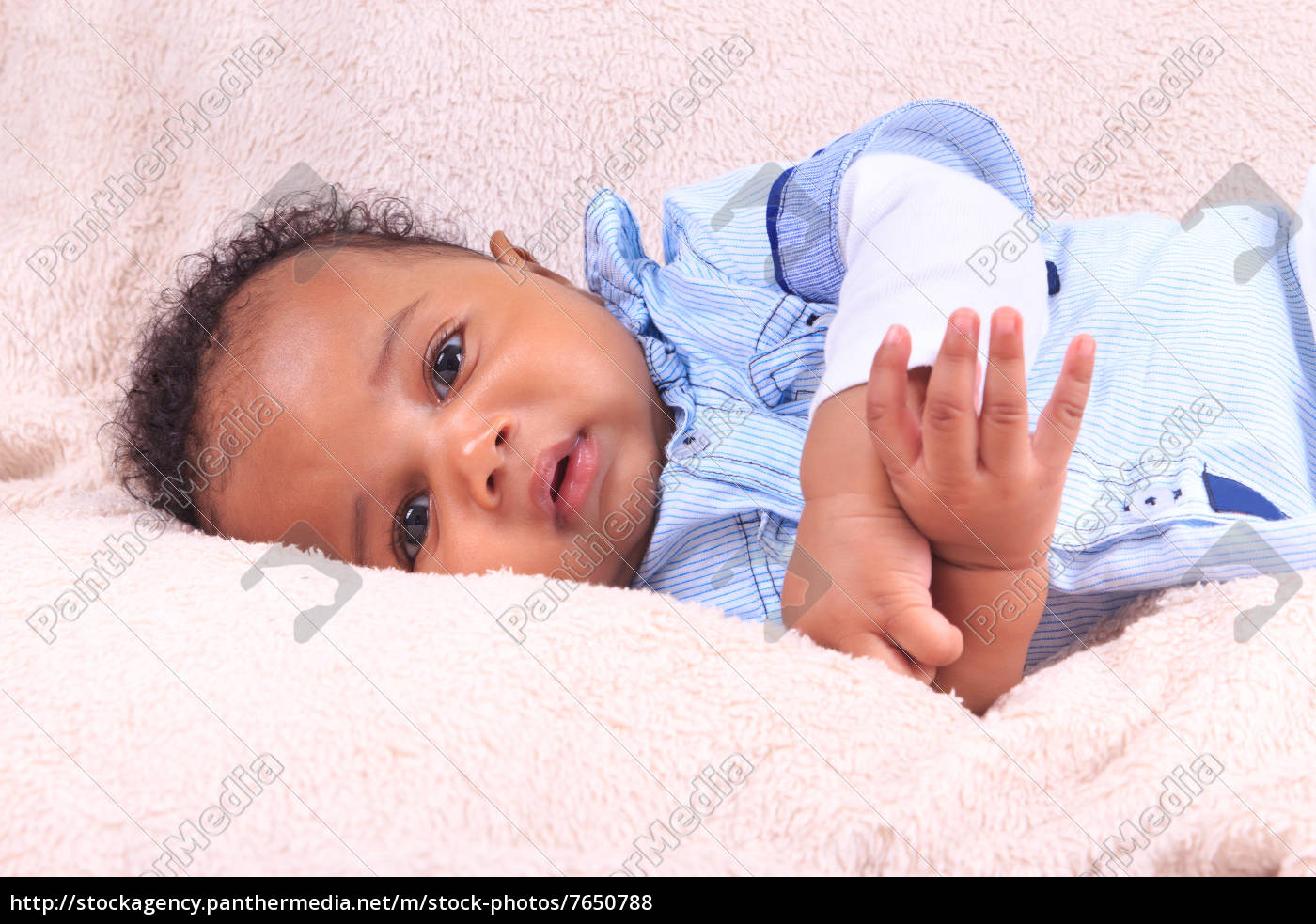 Newborn Baby African American Royalty Free Photo Panthermedia Stock Agency