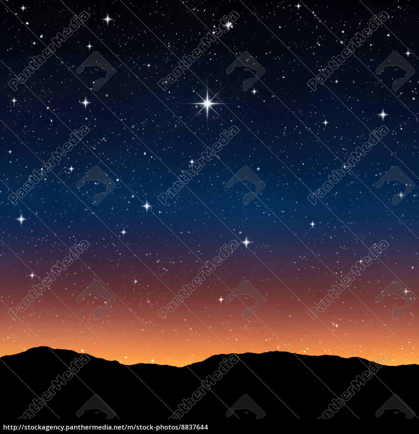 Starry Sky At Night Royalty Free Photo Panthermedia Stock Agency